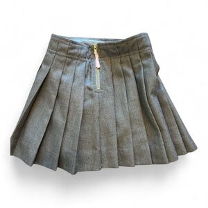 Jcrew crewcuts lined  Gray Pleated Skirt- girls 6- can b used for uniform